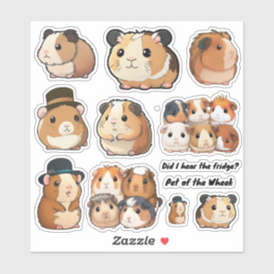 Guinea Pig Pet of the Wheek, Guinea Pig Stickers