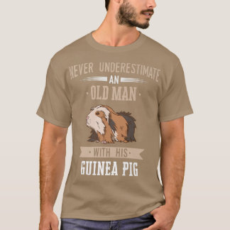 Guinea Pig Pet Peruvian Sheba old man T-Shirt
