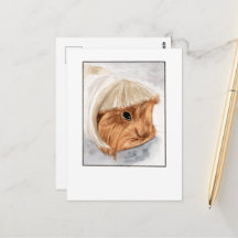 Guinea Pig Pet Selfie- DNM Postcards