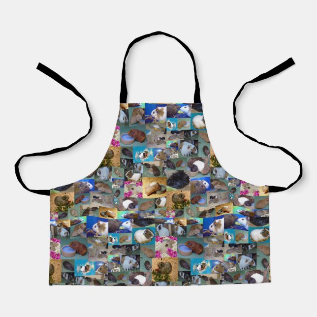 Guinea Pig Photo Collage, Kids Full Print Apron (Front)