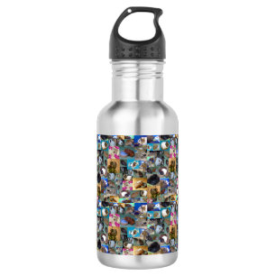 Guinea Pig Photo Collage,   Water Bottle