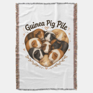 Guinea Pig Pile Throw Blanket