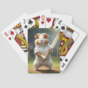 Guinea Pig Playing Cricket, Cards