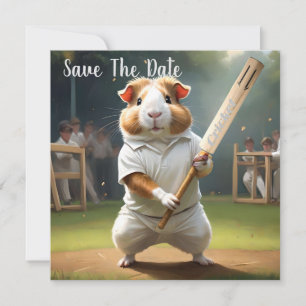 Guinea Pig Playing Cricket, Save The Date