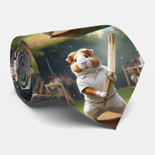 Guinea Pig Playing Cricket,  Tie