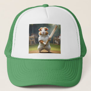 Guinea Pig Playing Cricket, Trucker Hat