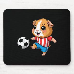 Guinea pig playing soccer shirt cute guinea pig mouse mat