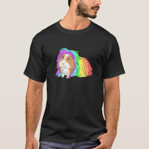 Guinea Pig Rainbow Colourful Hairstyle for Guinea  T-Shirt