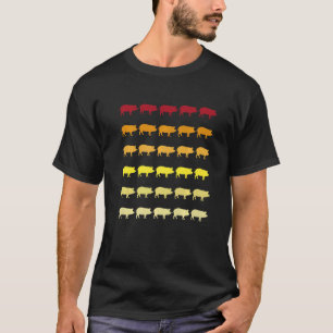 Guinea Pig Retro Animal Pattern T-Shirt