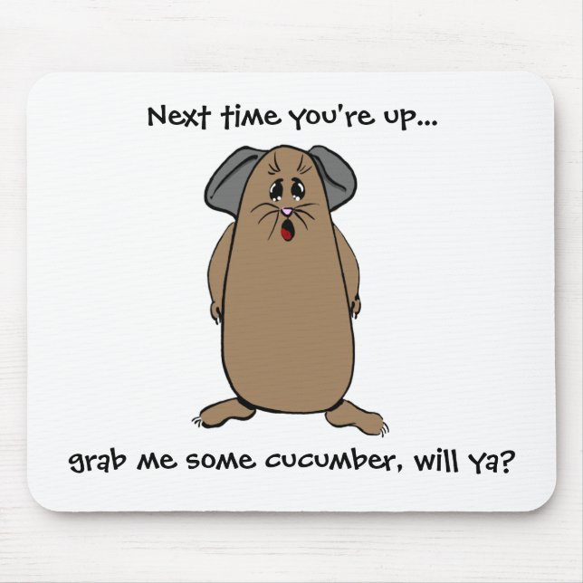 Guinea Pig Sayings Mouse Mat (Front)