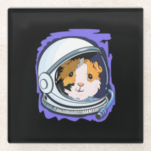 Guinea Pig Science Glass Coaster