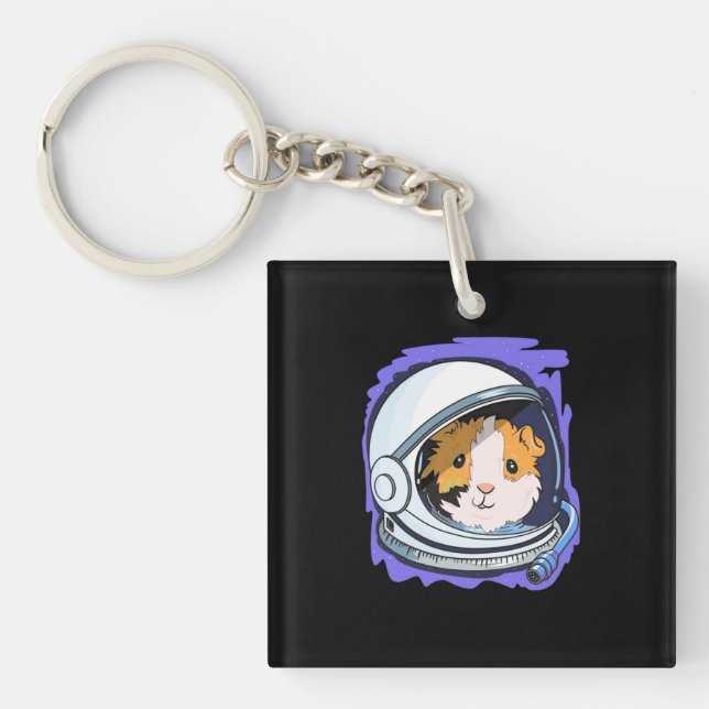 Guinea Pig Science Key Ring (Front)