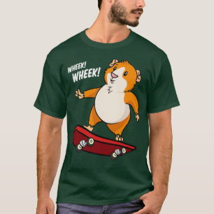 Guinea Pig Skateboarder  (2)  T-Shirt