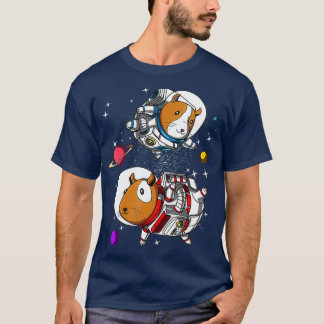 Guinea Pig Space Astronaut Funny Science Fiction T-Shirt