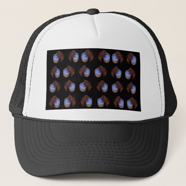 Guinea Pig Standing Drinking, Trucker Hat (Front)
