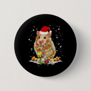 Guinea Pig Tree Christmas Xmas Animal Gifts  6 Cm Round Badge