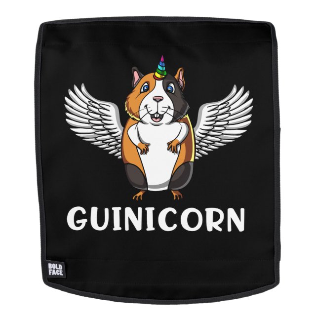 Guinea Pig Unicorn Cute Cavy Pet Backpack (Removable Face)