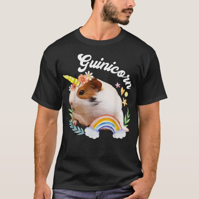 Guinea Pig Unicorn Guinicorn Funny  Gift Tee  (Front)