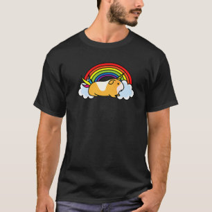 Guinea Pig Unicorn Rainbow Clouds Happy Positive F T-Shirt