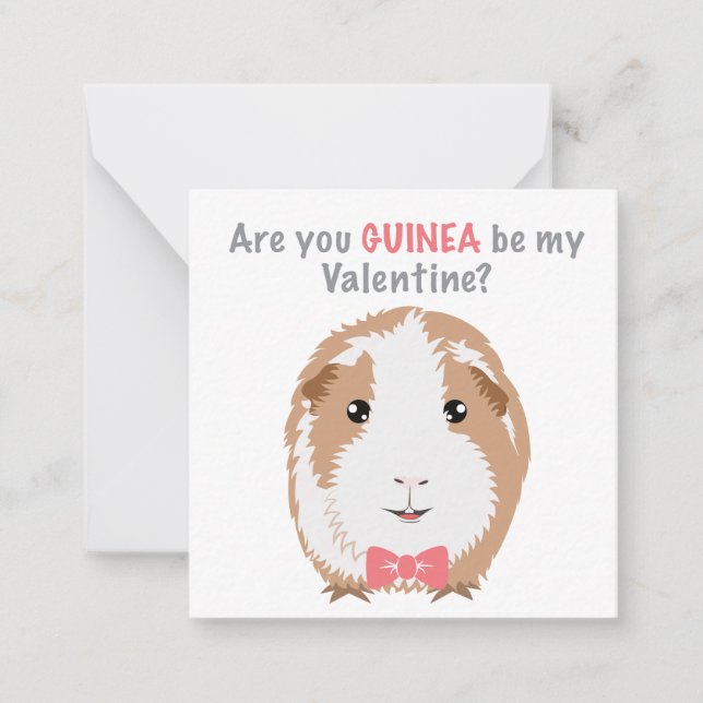 Guinea Pig Valentines Card (Front)