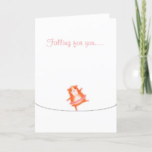Guinea pig Valentine's Day card