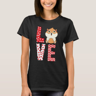 Guinea Pig Valentines Day Love Valentine Cute Hear T-Shirt