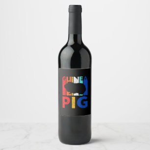 Guinea Pig - Vintage I Love My Guinea Pig Wine Label