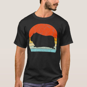 Guinea Pig Vintage Sunset Retro Style Pet Rodent P T-Shirt