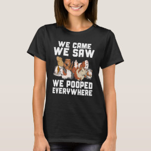 Guinea Pig We Came We Saw We Pooped Furry Potato T-Shirt