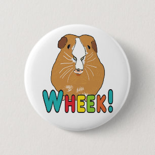 Guinea Pig Wheek 6 Cm Round Badge