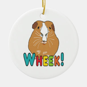 Guinea Pig Wheek Ceramic Tree Decoration
