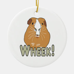 Guinea Pig Wheek Ceramic Tree Decoration