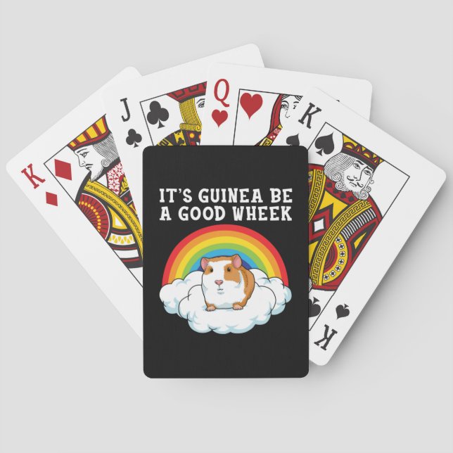 Guinea Pig Wheek Playing Cards (Back)