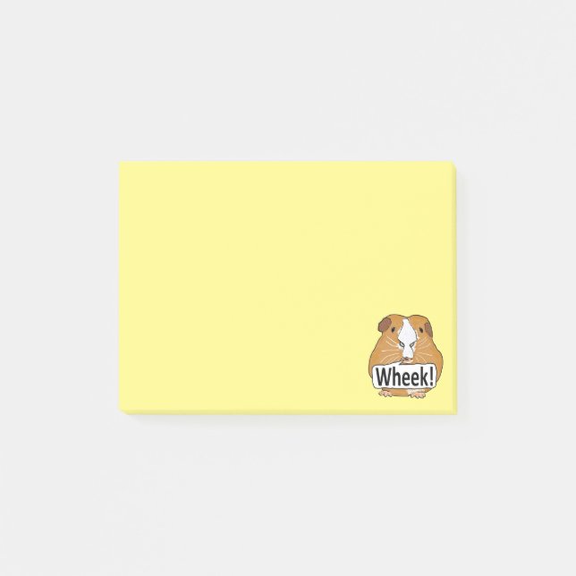 Guinea Pig Wheek Post-it Notes (Front)