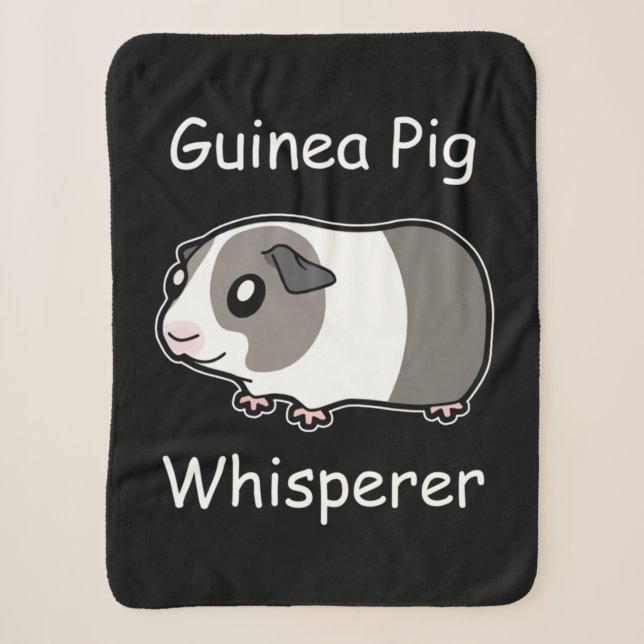 Guinea Pig Whisperer Sherpa Blanket (Front)