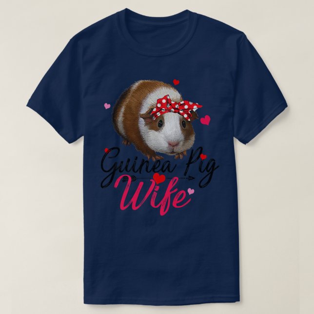Guinea Pig Wife Costume Shirt Women Guinea Pig Lov (Design Front)