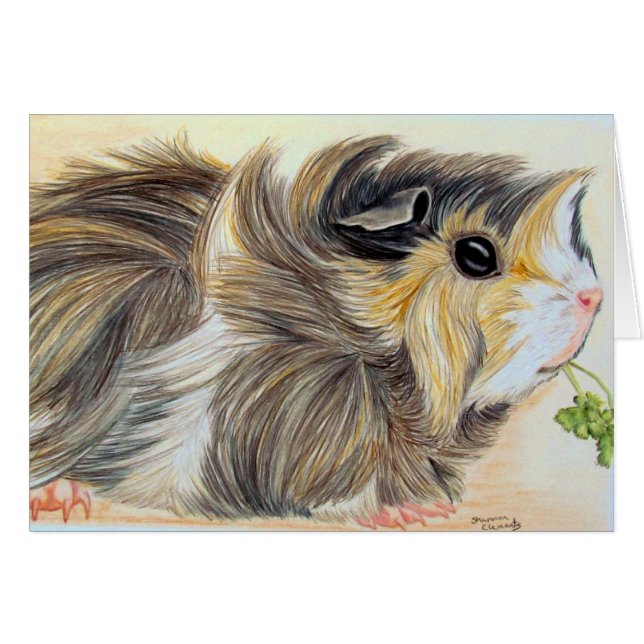 Guinea Pig with sprig (Front Horizontal)