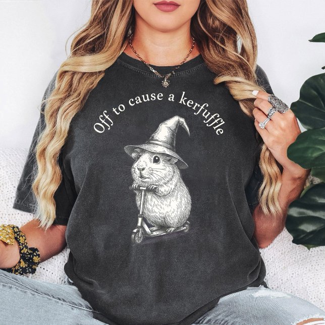 Guinea Pig Wizard Scooter Kerfuffle Funny Witch Gi T-Shirt (Creator Uploaded)