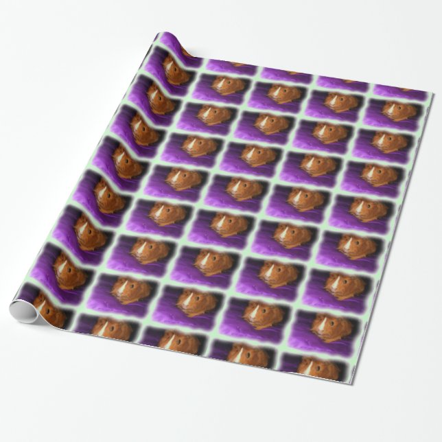 Guinea Pig Wrapping Paper (Unrolled)