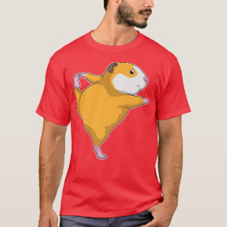 Guinea pig Yoga Fitness Sports T-Shirt