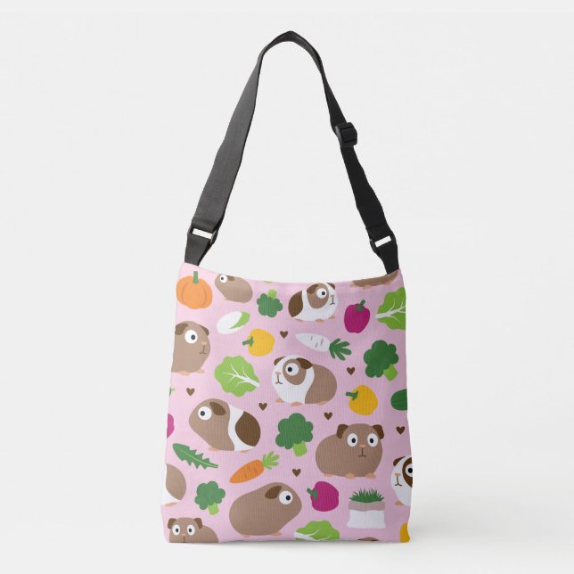 Guinea Pigs And Their Treats Crossbody Bag (Front)