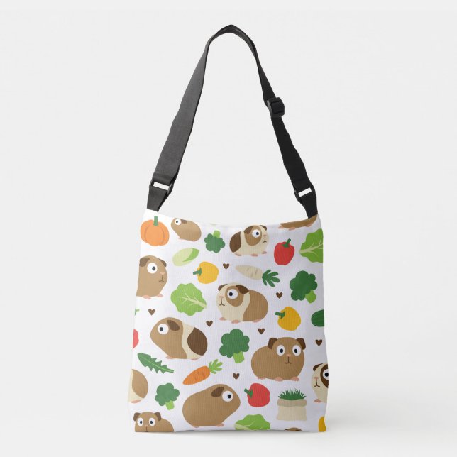Guinea Pigs And Their Treats Crossbody Bag (Front)