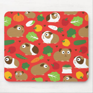 Guinea Pigs And Their Treats Mouse Mat