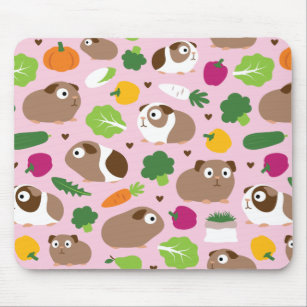 Guinea Pigs And Their Treats Mouse Mat