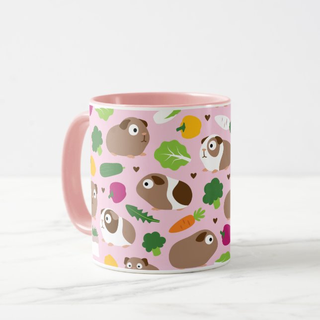 Guinea Pigs And Their Treats Mug (Front Left)