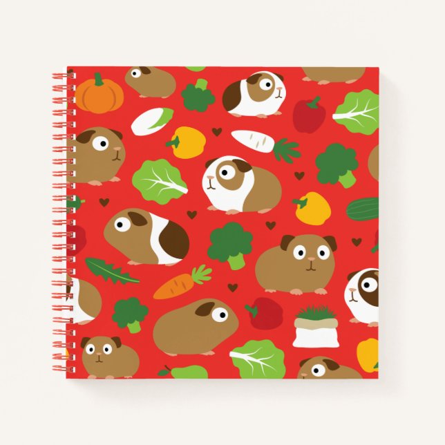 Guinea Pigs And Their Treats Notebook (Front)