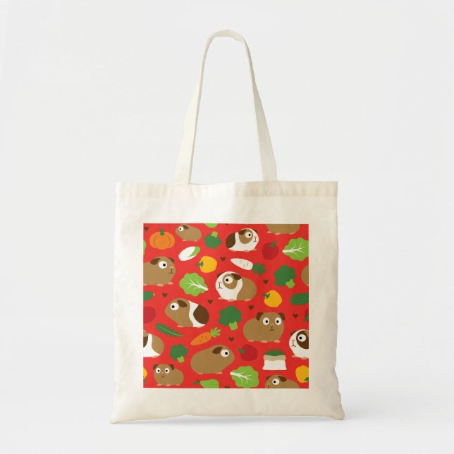 Guinea Pigs And Their Treats Tote Bag (Front)
