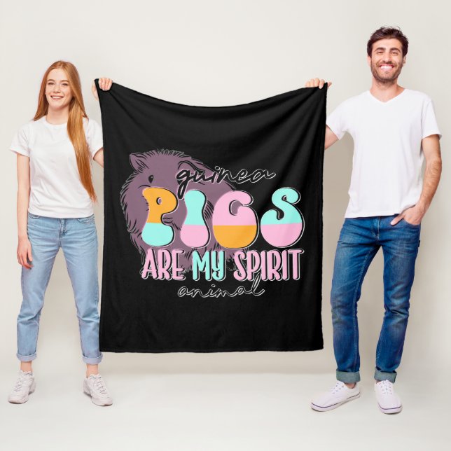 Guinea Pigs Are My Spirit Animal Fleece Blanket (In Situ)