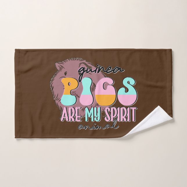 Guinea Pigs Are My Spirit Animal    Hand Towel (Hand Towel)