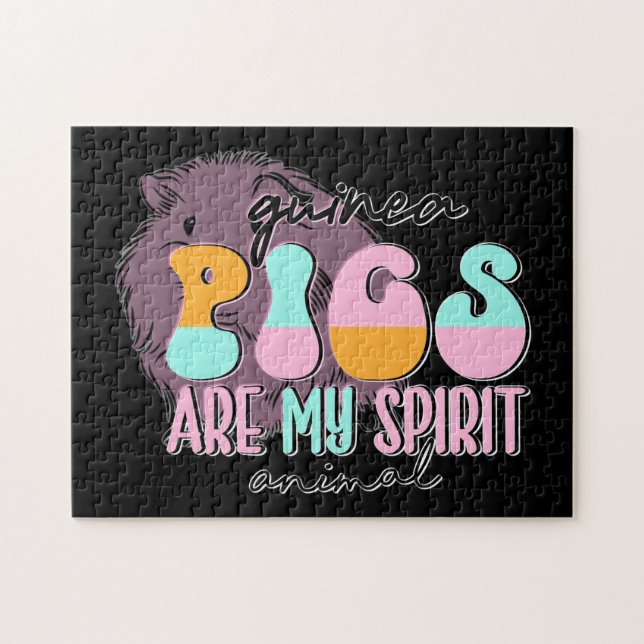 Guinea Pigs Are My Spirit Animal    Jigsaw Puzzle (Horizontal)